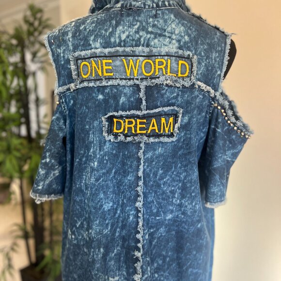 NWT M’ De Pompadour Colorful Oversized Dress. Cotton Abstract Artistry Details - Picture 10 of 14